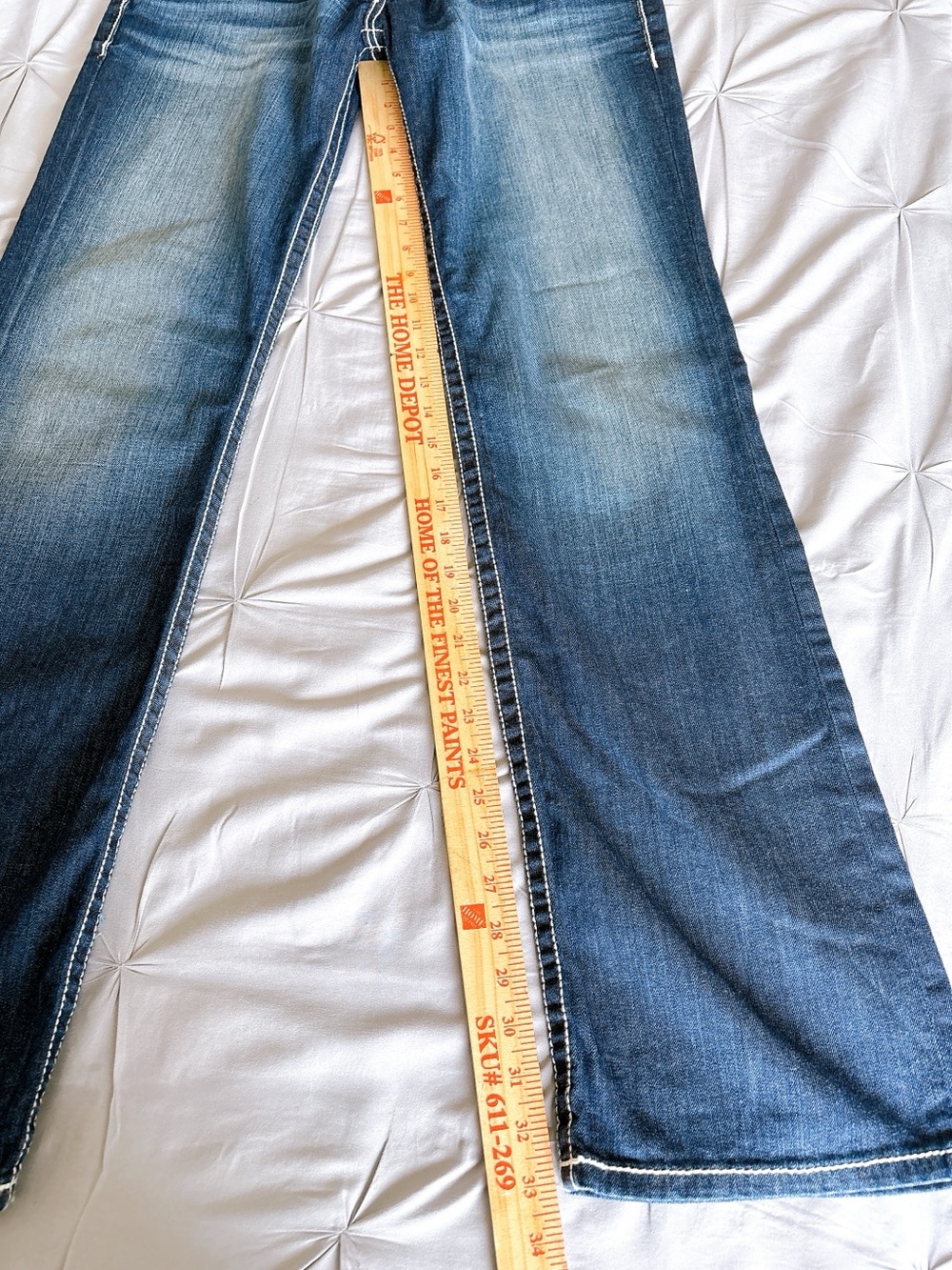 BKE Stella Bootcut Jeans Womens 28L Medium Wash Stretch Flare Denim 28x33.5 - Picture 13 of 16